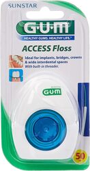 Gum Access Floss Dental Floss with 50 Uses, 50 Strips