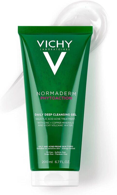 

Vichy Normaderm Daily Acne Treatment Face Wash Salicylic Acid Face Cleanser for Oily & Acne Prone Skin, 200ml