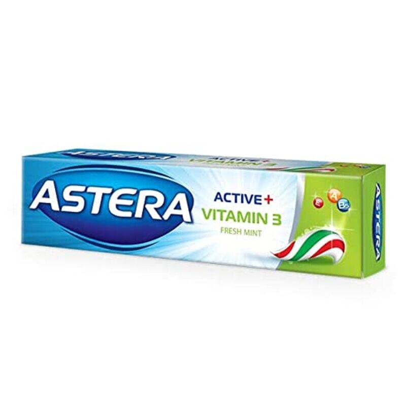 

Astera Active+ Vitamin 3 Fresh Mint Toothpaste, 100ml