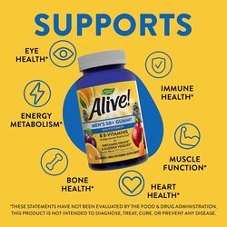 Nature's Way Alive Men 50+ Multivitamin, 60 Gummies