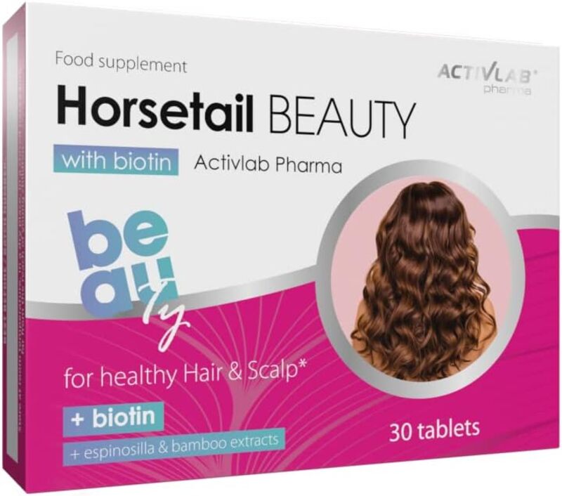 Activlab Pharma Horsetail Beauty with Biotin Food Supplement, 30 Tablets