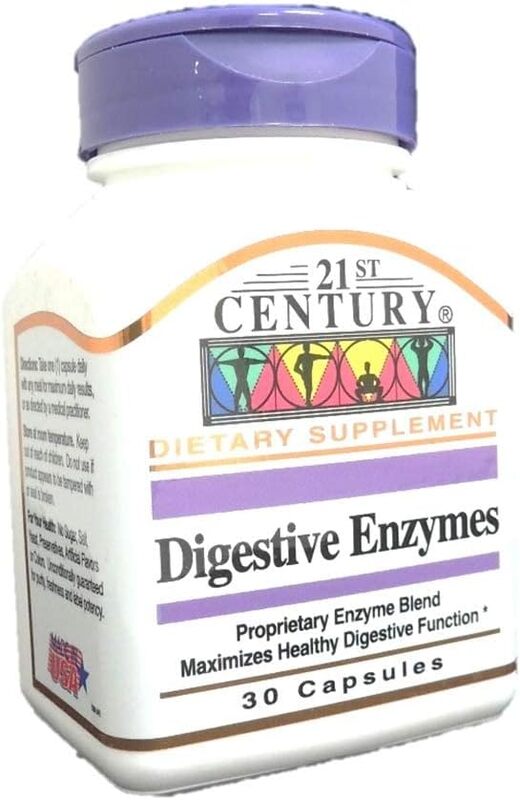 21st Century Digestive Enzymes Dietary Supplement, 60 Count