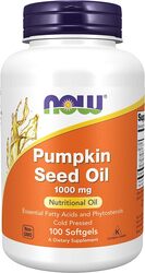 Now Pumpking Seed Oil Dietary Supplement, 1000mg, 100 Softgels