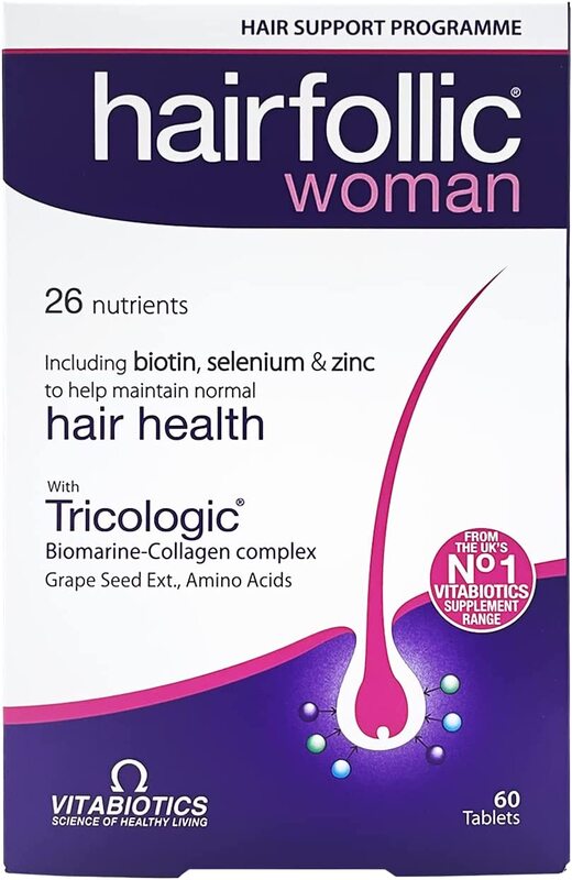 Vitabiotics Hairfollic Woman Supplement, 60 Tablets