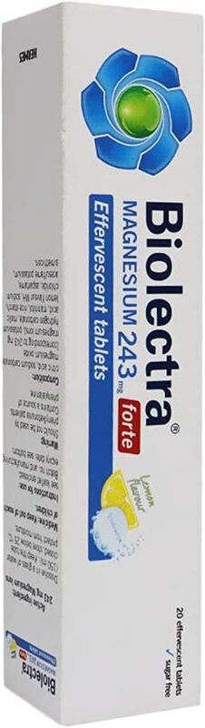 TML Hermes Biolectra Magnesium Forte Effervescent Tablets, 243mg, 20 Tablets