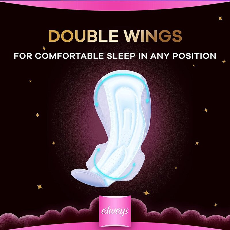 Always Dream Pad Breathable Soft Maxi Thick Night Long with Wings, 20pcs, 96g