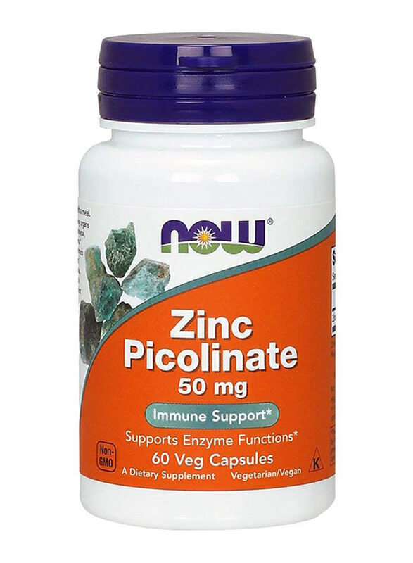 

Now Foods Zinc Picolinate Dietary Supplement, 50mg, 60 Capsules