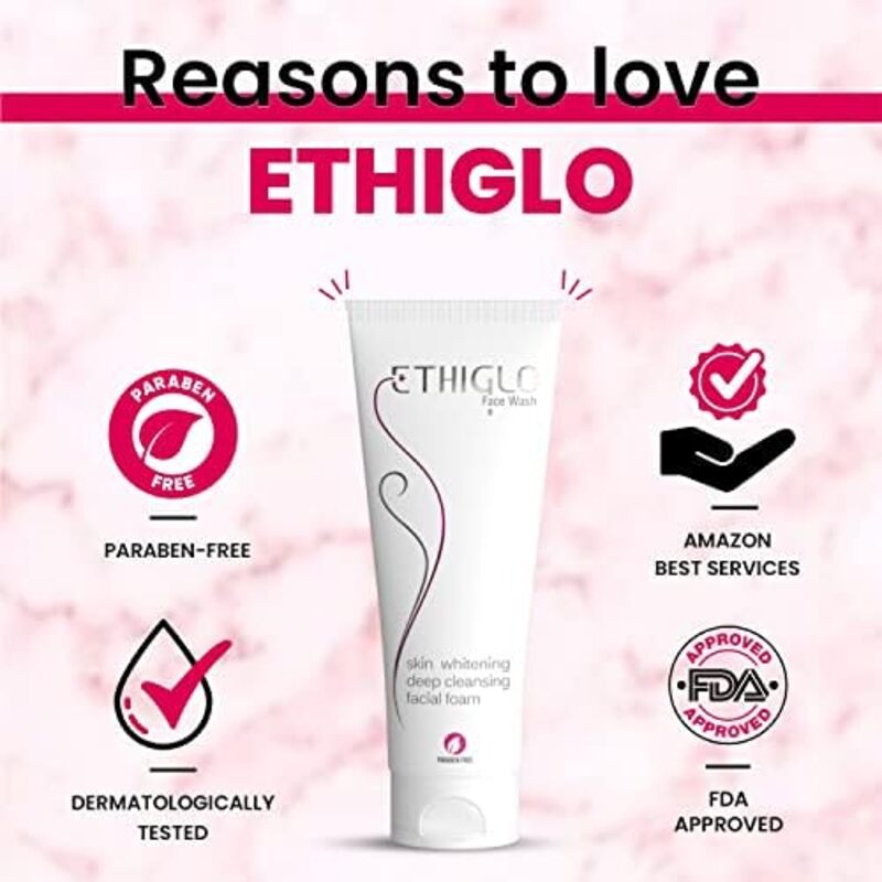 Ethiglo Skin Whitening Face Wash, 70ml