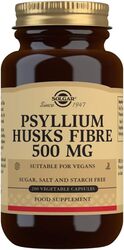 Solgar Psyllium Husks Fiber Food Supplement, 500mg, 200 Capsules