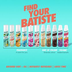 Batiste Brunette Dry Shampoo for Colour Hair, 200ml