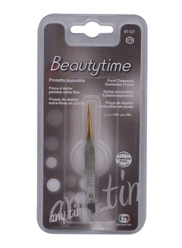 

Beautytime BT127 Point Tweezer, Silver/Gold