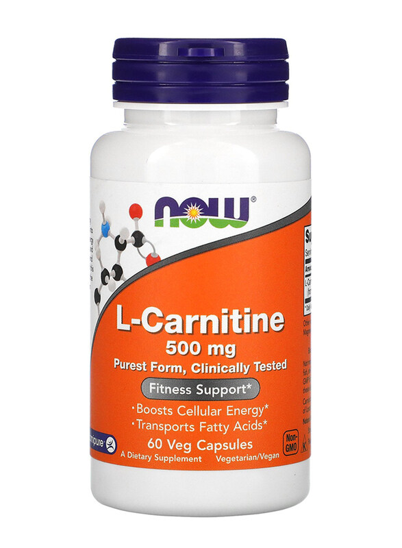 

Now L-Carnitine Fitness Support Dietary Supplement, 500mg, 30 Capsules