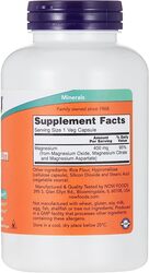 Now Magnesium Caps, 400mg, 180 Capsules