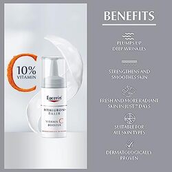 Eucerin Hyaluron-Filler Vitamin C Booster Seerum, 3 Vails, 8ml