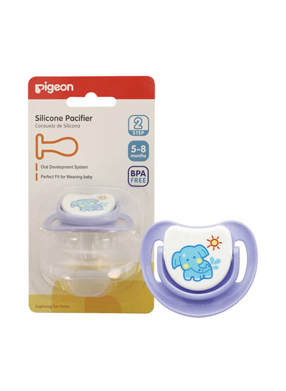 

Pigeon Elephant Pacifier, 5-8 Months, Blue