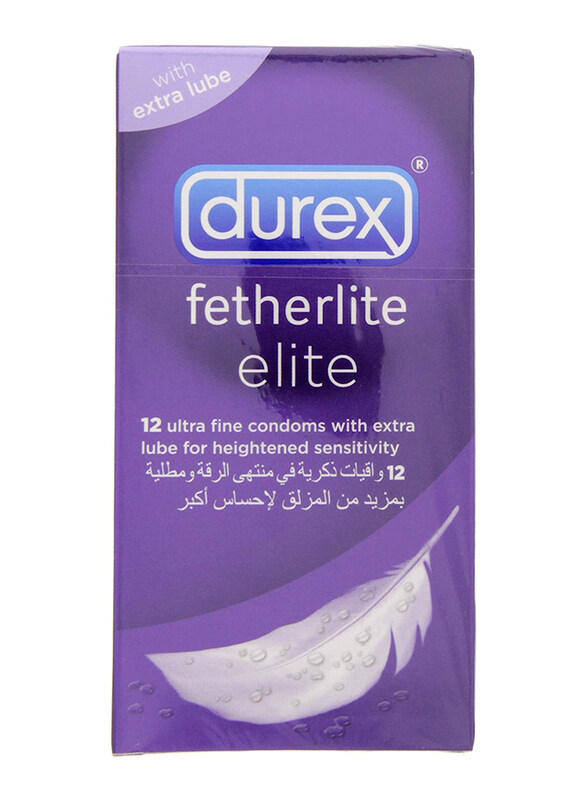 

Durex Fetherlite Elite Condom with Extra Lube, 12 Pieces