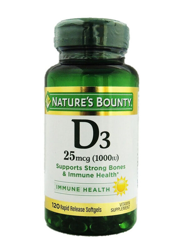 

Nature's Bounty Vitamin D3 1000 Iu Immune Health (Pack of 1), 120 Softgels