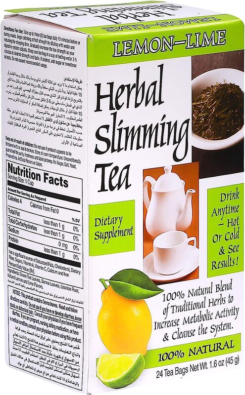 21st Century Slimming Lemon Lime Tea, 24 Tea Bags, 45g