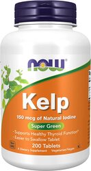 Now Kelp Iodine Dietary Supplement, 150mcg, 200 Tablets