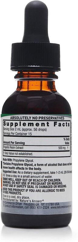 Nature's Answer Propolis Alcohol-Free, Herbal Supplement, 2000mg, 30ml