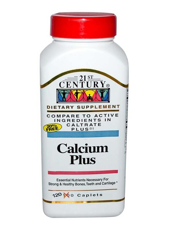 

21St Century Calcium Plus Dietary Supplement, 120 Caplets