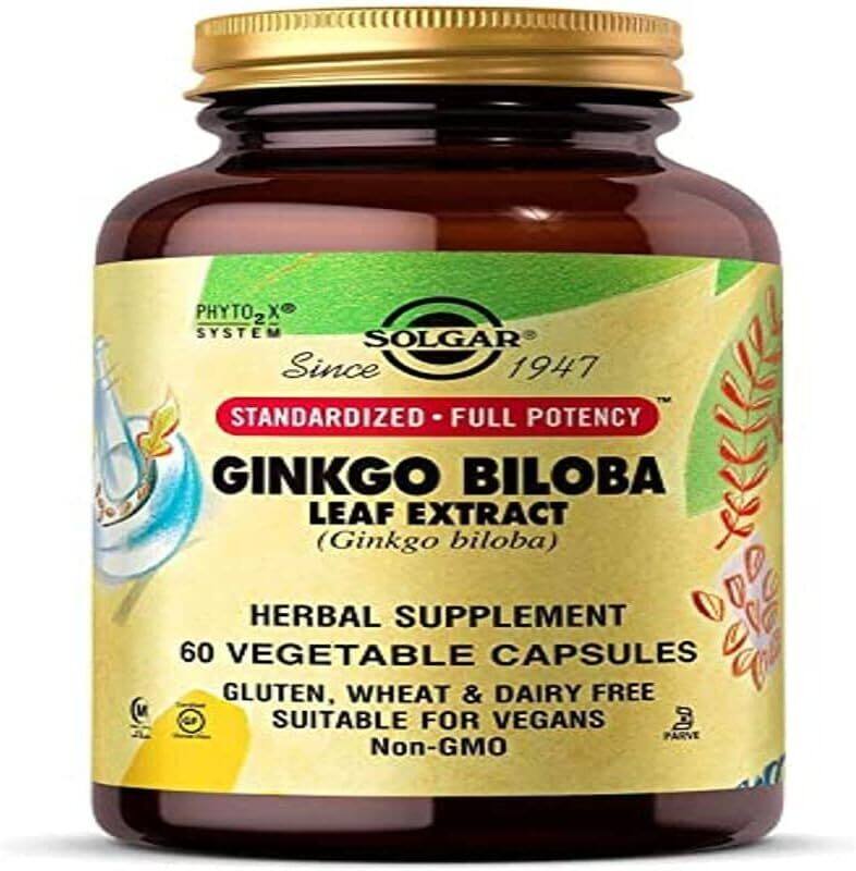 

Solgar Sfp Ginkgo Biloba Leaf Extract Herbal Supplement, 60 Capsules
