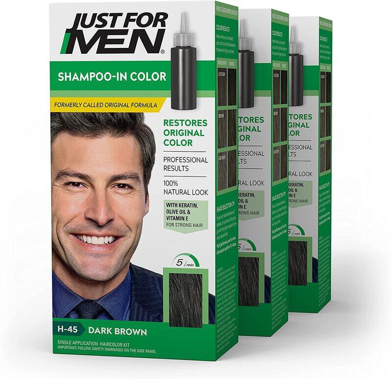 

Just for Men Shampoo-In Haircolor H-45 Dark Brown for Men
