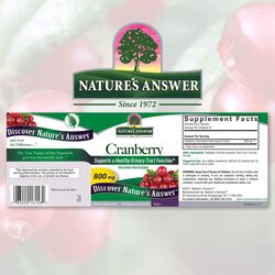Nature's Answer Cranberry Fruit Dietary Supplement, 90 Vegetarian Capsules