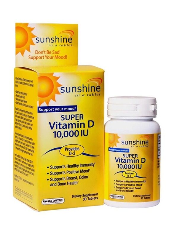 

Sunshine Super Vitamin D 10000 Iu, 30 Tablets