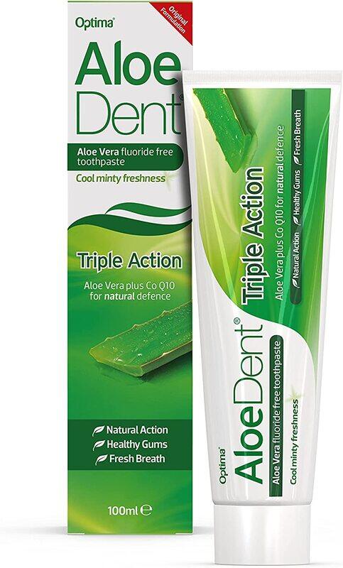 

Aloedent Triple Action Aloe Vera Fluoride-Frei Zahnpasta Toothpaste, 100ml