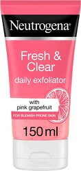 Neutrogena Fresh & Clear Daily Exfoliator Pink Grapefruit & Vitamin C Blemish Prone Skin, 150ml