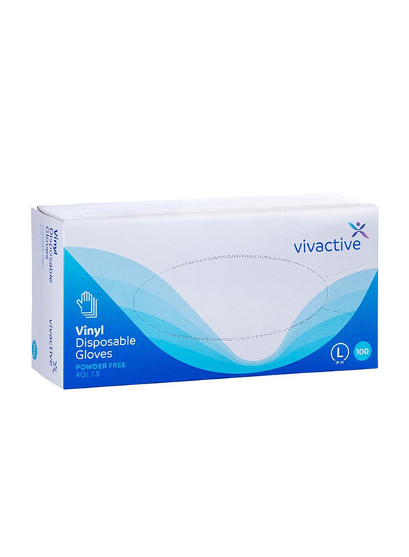 

Uni Vinyl Vivactive Gloves, Large, 100 Pieces