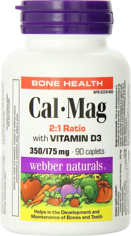 Webber Naturals Cal Mag 2:1 with D, 90 Serving