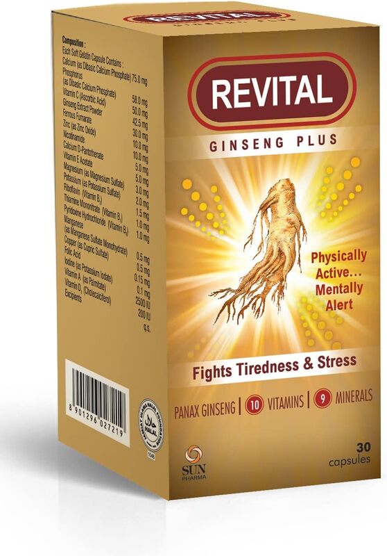 Revital Ginseng Plus, 30 Capsules