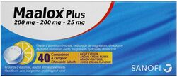 Maalox Plus Chewable Tablets, 40 Tablets