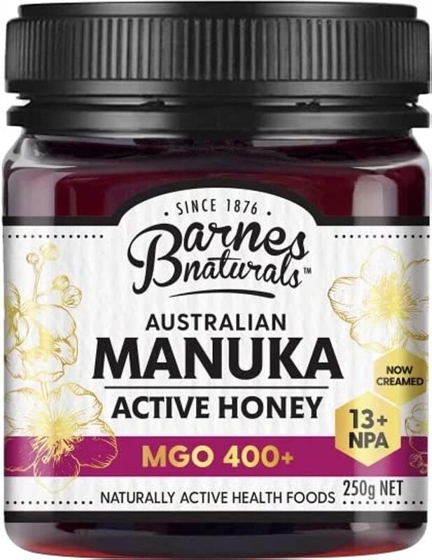 Barnes Naturals Australian Manuka Mgo-400 Active Honey, 250g