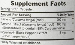 Puritan's Pride Turmeric Curcumin Herbal Supplement with Bioperine, 1000mg, 60 Capsules