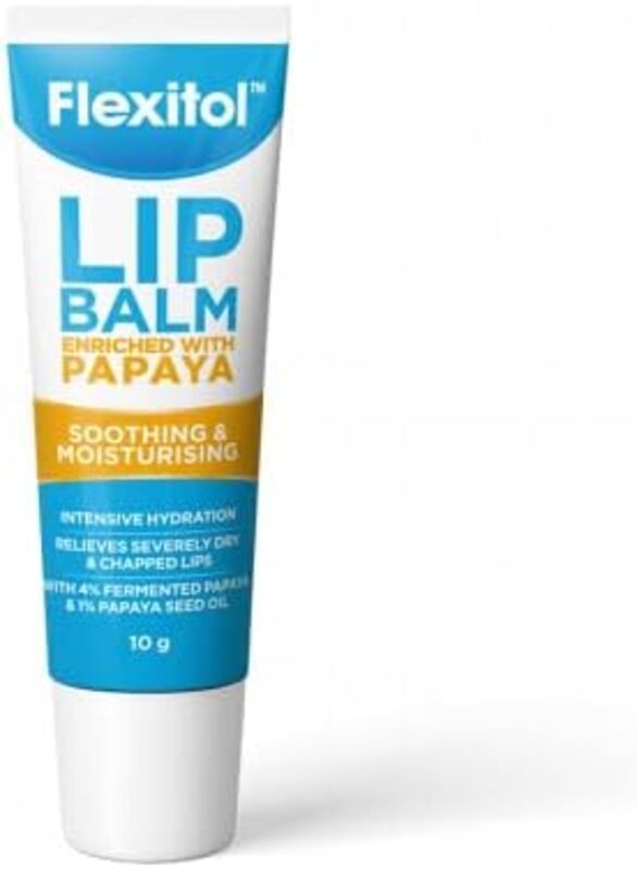 Flexitol Papaya Lip Balm, 10gm