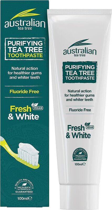 

Optima Australian Tea Tree Purifying, Natural Fluoride Free Fresh & White Toothpaste, 100ml