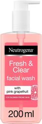 Neutrogena Facial Wash Fresh & Clear With Pink Grapefruit For Blemish Prone Skin, 200ml