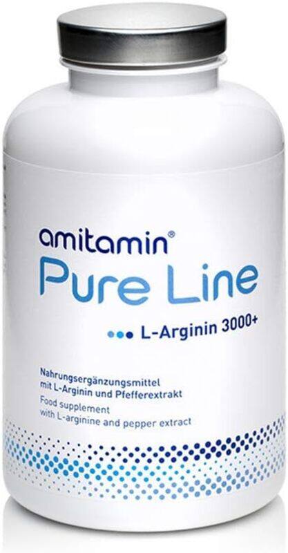 

Amitamin L-Arginin 3000 Plus Endurance & Energy Booster, 240 Capsules