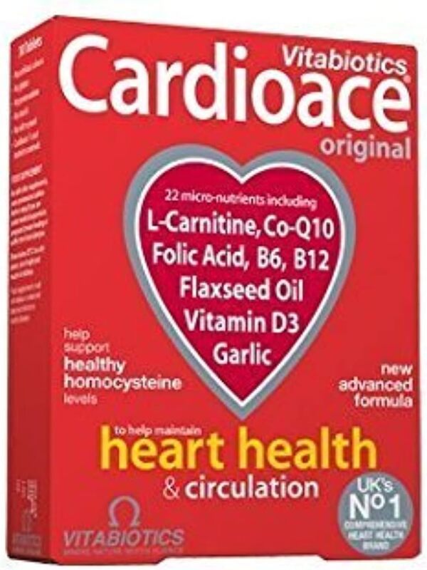 Vitabiotics Cardioace Heart Health & Circulation, 30 Capsules