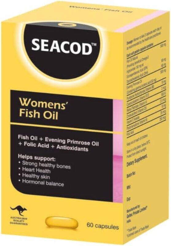 

Seacod Seacod Women Fish Oil, 500mg, 60 Capsules