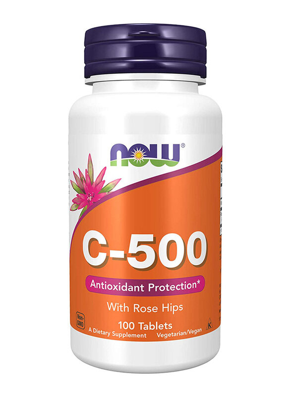 

Now Foods C-500 Tablets with Rose Hips, 100 Tablets