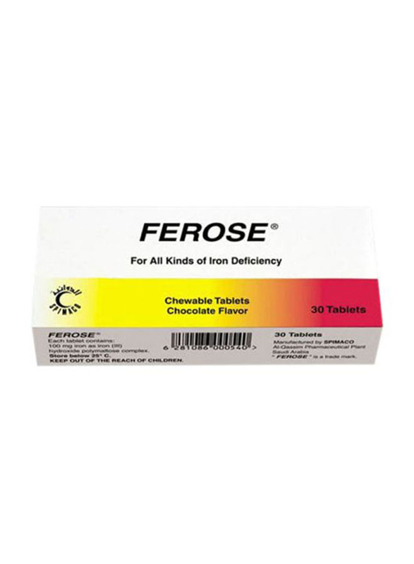 Spimaco Ferose, 100mg, 30 Tablets