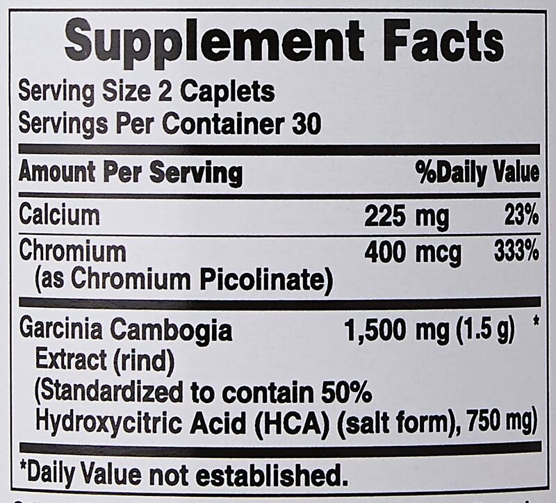 Puritan's Pride Garcinia Cambogia, 750mg, 60 Caplets