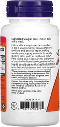 Now Foods Folic Acid 800 Mcg Tablets, 250 Tablets