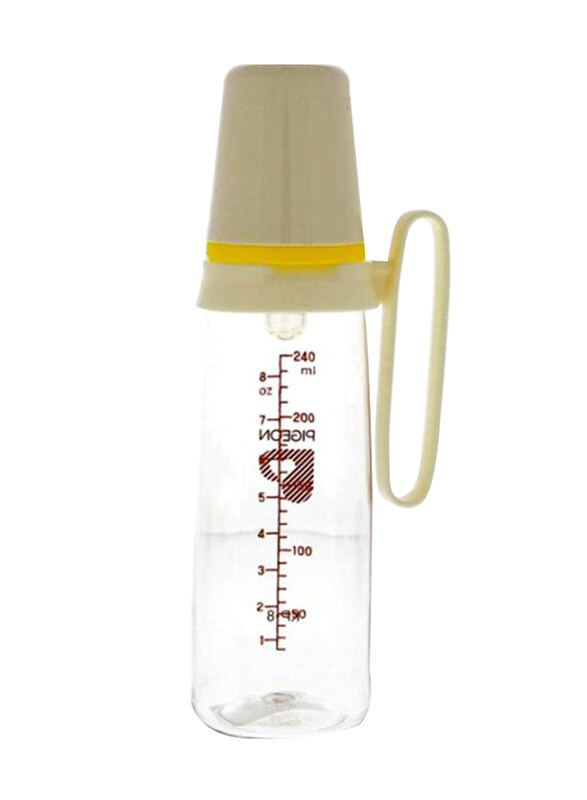 

Pigeon Slim Neck Bottle With Handle & Cap, 240ml, White