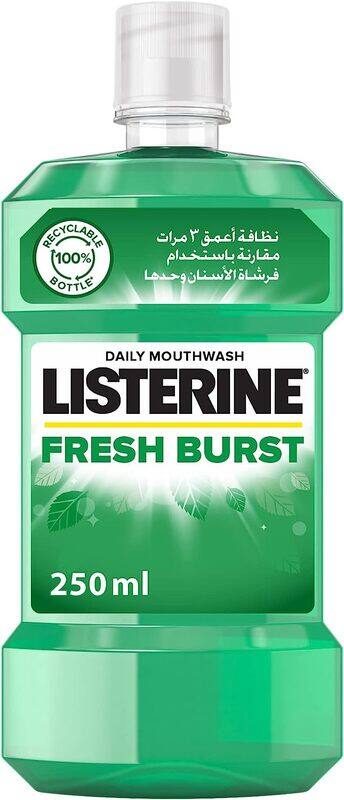 

Listerine Fresh Burst Daily Mouthwash with Germ-Killing Oral Care, 250ml