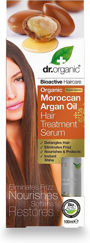 Dr.Organic Hair Treatment Serum for All Hair Types, 100ml